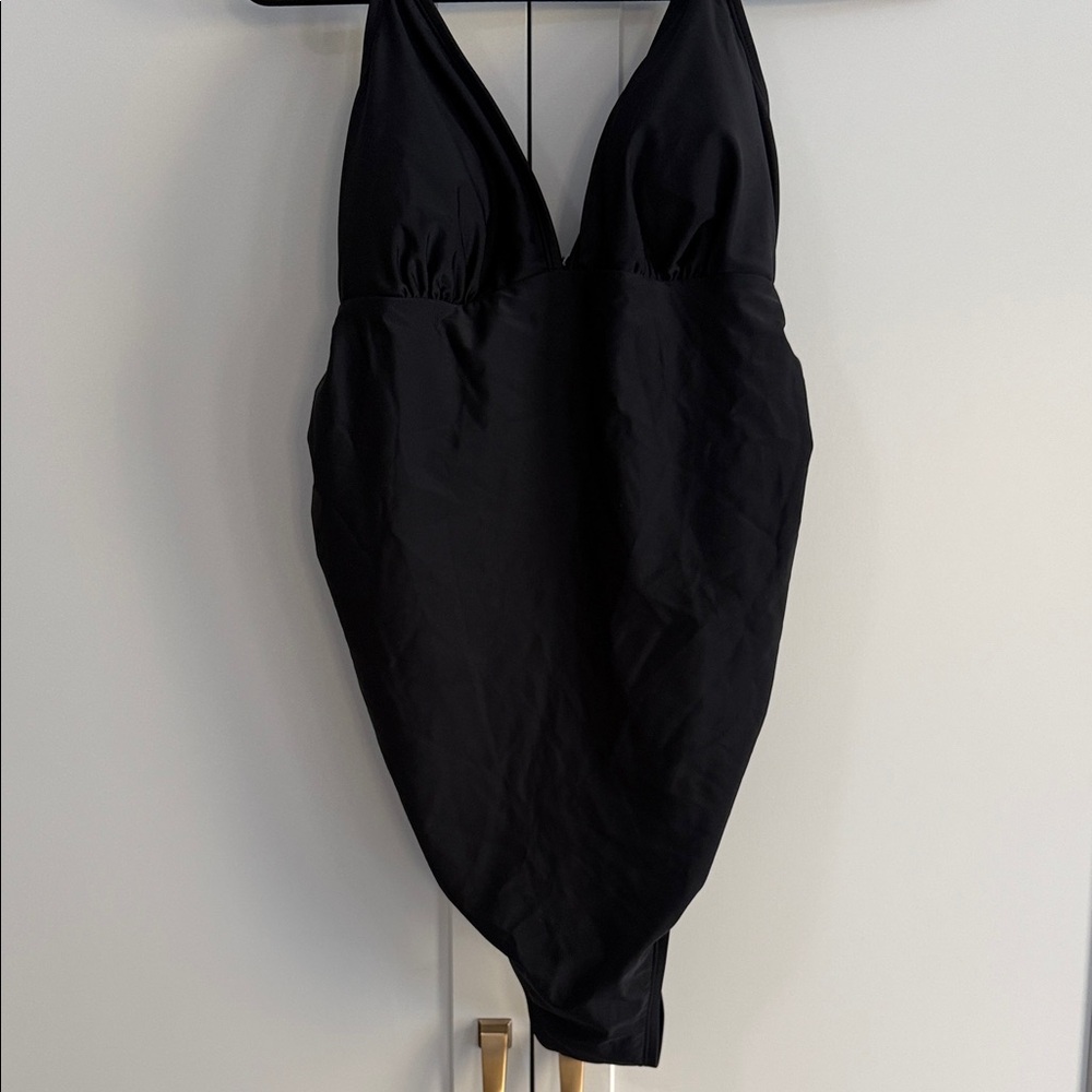 Cupshe Black Adjustable-Strap One-Piece Swimsuit Maternity - Picture 4 of 4